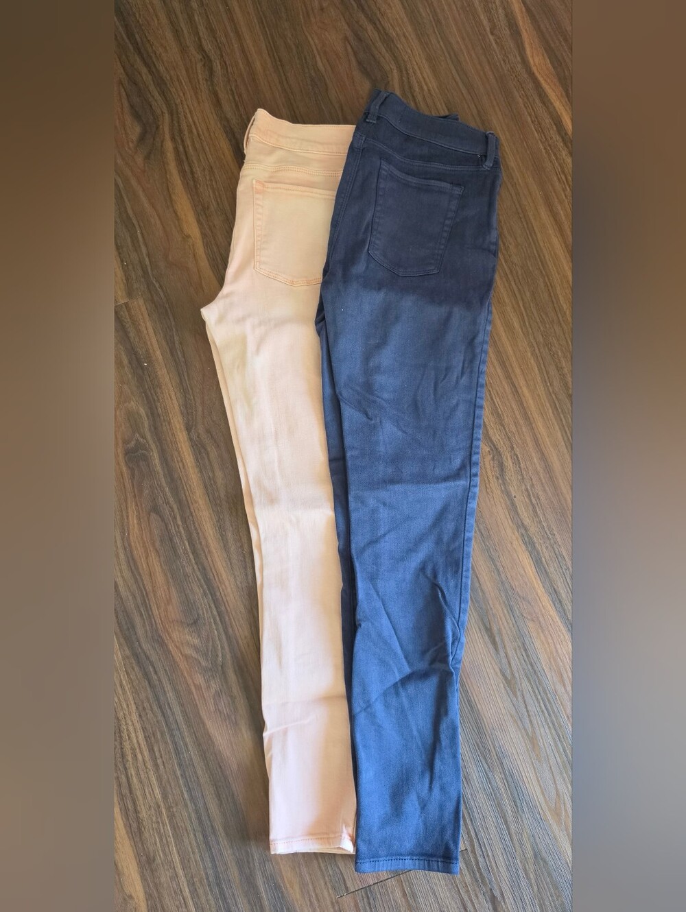 PacSun Peach and Navy Skinny Leggings Lot Of 2